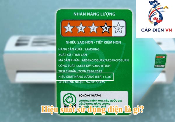 Hiệu suất sử dụng điện là gì_Capdienvn
