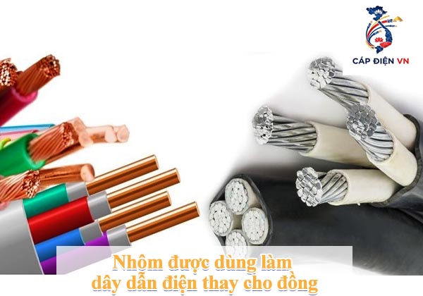 Nhôm được dùng làm dây dẫn điện thay cho đồng