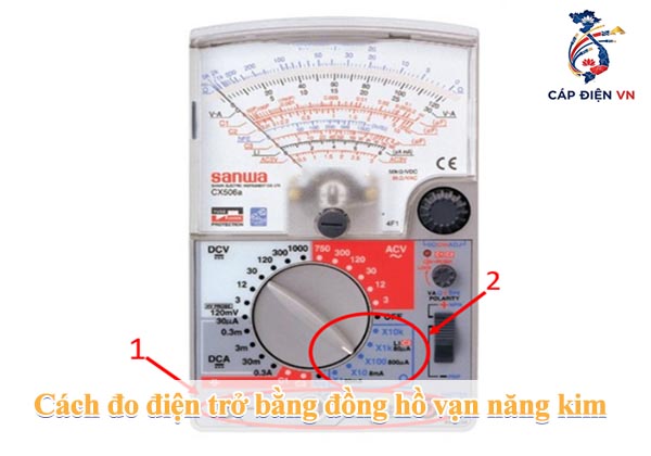 Cách đo điện trở bằng đồng hồ vạn năng kim