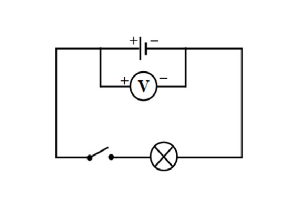 Ký hiệu của vôn kế trong mạch điện