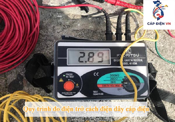Quy trình đo điện trở cách điện dây cáp điện