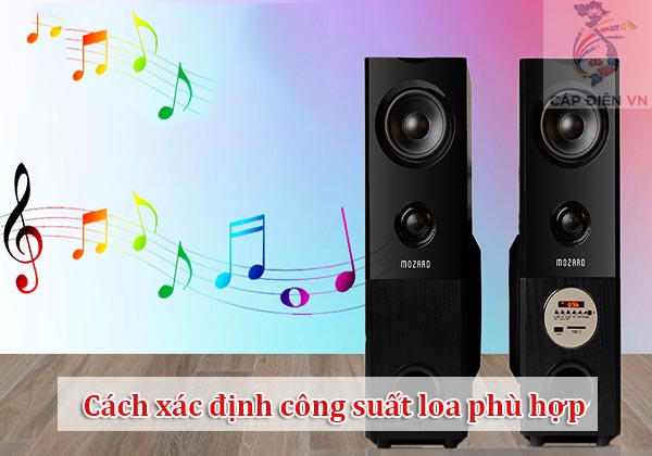Cách xác định công suất loa phù hợp