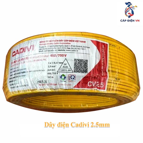 Dây điện Cadivi 2,5mm