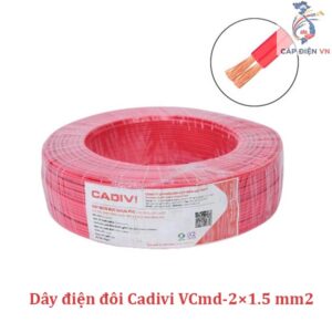 Dây điện đôi Cadivi VCmd-2×1.5mm2